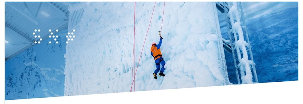 Ice Climbing course indoors at SNØ